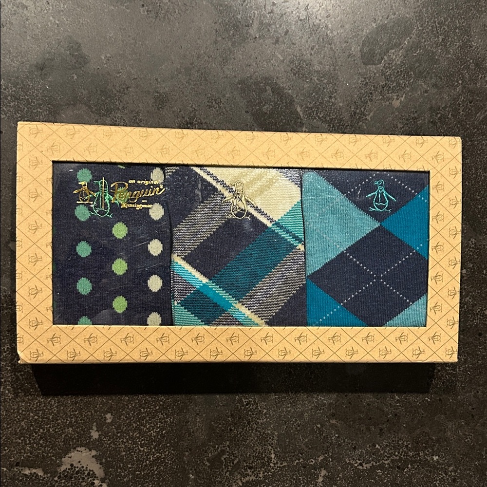 Original Penguin Blue and Green Sock Set